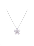 Tobe de plumeria de 11 mm 14K avec diamant 0,02 carats