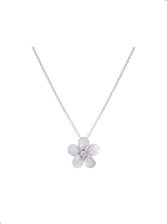 11mm 14k Plumeria Slide with 0.02 carats diamond