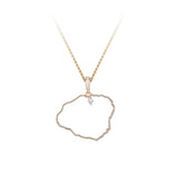 14ky "Kauai" Pendant with .03ct Diamond (for HANALEI)