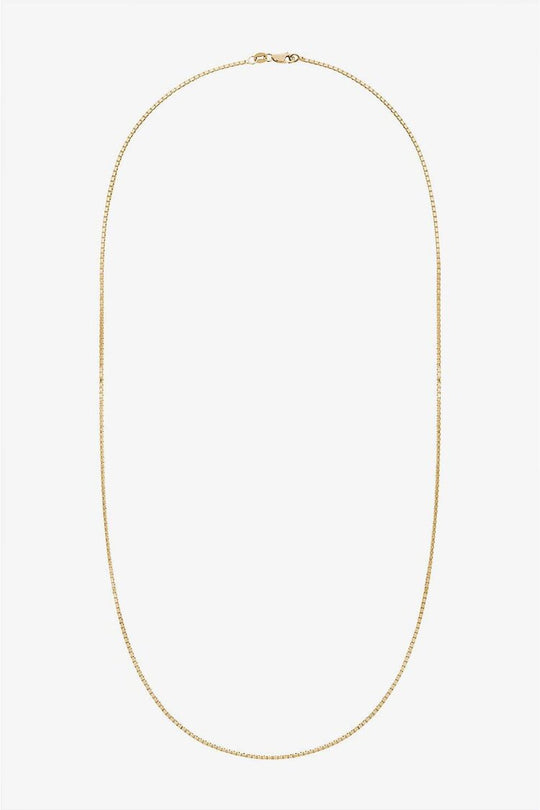 Classic Gold Box Chain Necklace
