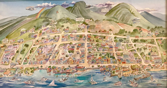 Old Lahaina Town Walking Map — Jim Kingwell