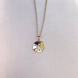 Radiant Sand Dollar Pendant Necklace