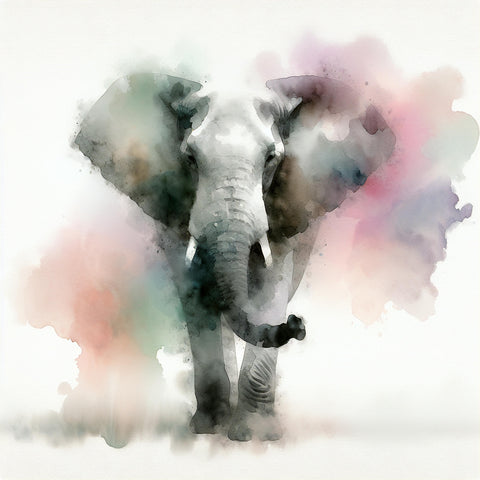 abstract elephant art