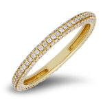 18K rose gold band with 0.49 CT diamonds