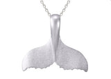 PRECIOUS SILVER WHALE SAW TAIL PENDANT
