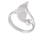 PRECIOUS SILVER WHALE TAIL RING