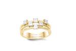18K white gold 3pcs ring with 0.60 CT diamonds