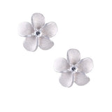 PRECIOUS SILVER PLUMERIA EARRINGS