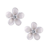 PLUMERIA PRECIOUS SILVER EARRINGS
