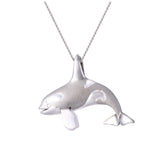 PRECIOUS SILVER KILLING WHALE PENDANT
