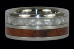 Ambina Wood Titanium Ring Band
