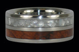 Ambina Wood Titanium Ring Band