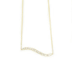 Bermuda wellvy Diamant Bar Halskette 14K Gelbgold