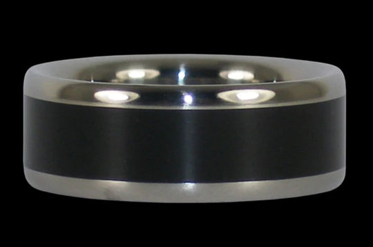 Black Ebony Titanium Ring