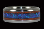 Black Lab Opal Titanium Ring