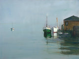 Dolphin Galleries Anne Packard Boats At Wharf