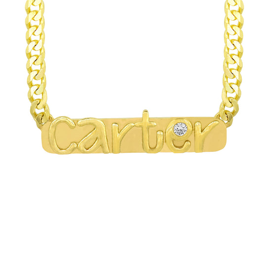 Benutzerdefinierte Namensschild Halskette