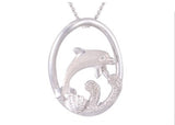 PRECIOUS SILVER 15MM DOLPHIN PENDANT