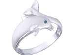 14KW "JUMPING SINGLE" DOLPHIN RING