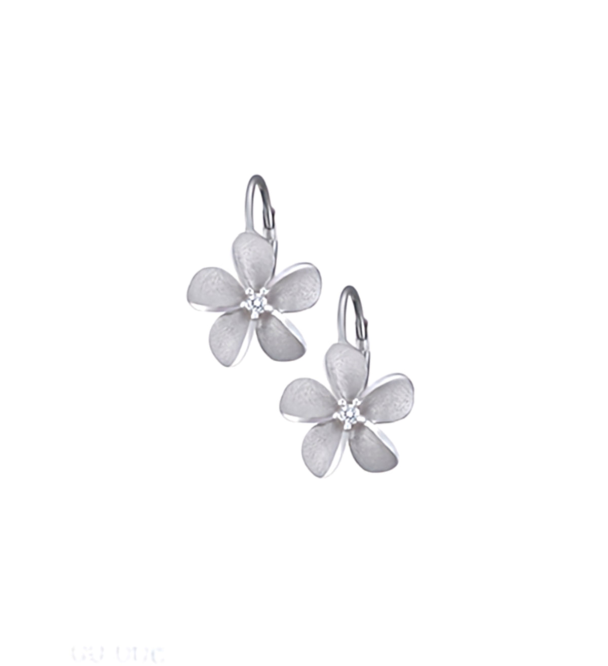 14KW 11MM PLUMERIA EARRINGS 