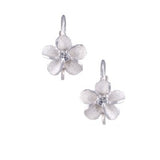 PRECIOUS SILVER PLUMERIA EARRINGS