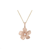 ROSE GOLD PLUMERIA EARRINGS DIAMOND