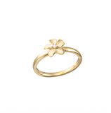 14K 8MM PLUMERIA RING 
