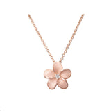 ROSE GOLD PLUMERIA SLIDE PENDANT