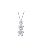14KW 6, 8 & 10mm PLUMERIA LEI SLIDE PENDANT 