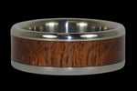 Kiawe Wood Hawaii Titanium Ring