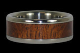 Kiawe Wood Hawaii Titanium Ring