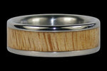 Mango Wood Titanium Ring Band