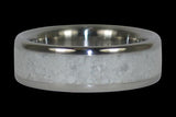 White Pearl Hawaii Titanium Ring