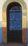 Puerta azul marroquí