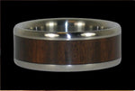 Mun Ebony Wood Titanium Ring Band