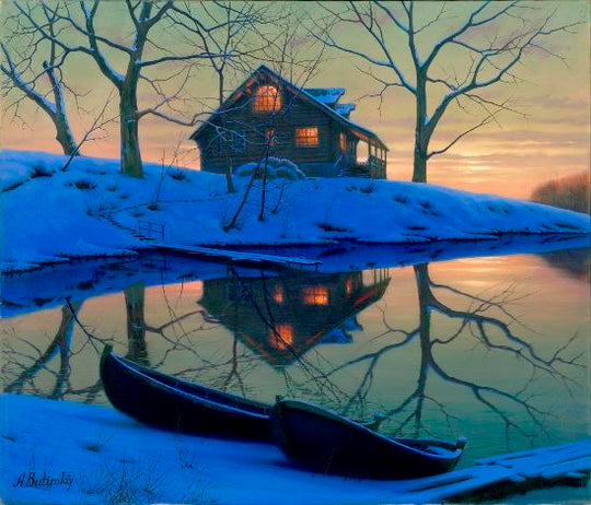 En el estanque dorado