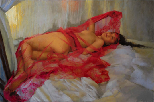 Seducción de velas rojos