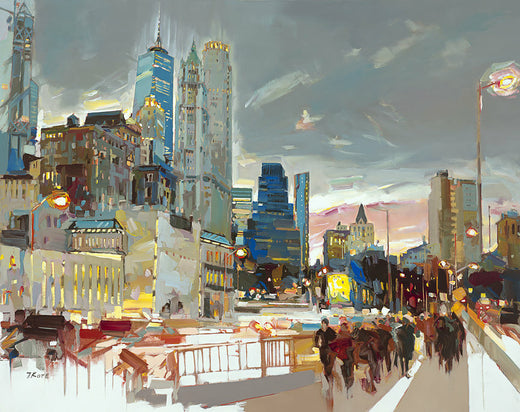 Dolphin Galleries Josef Kote  Skyline At Night