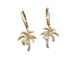 PALM TREE DIAMOND EARRINGS