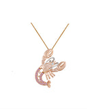 14K 2/TONE LOBSTER PENDANT