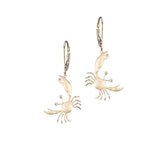14KY 17MM CRAB EARRINGS