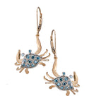 14KW CRAB EARRING WITH LEVERBACK