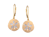 14K 12MM SAND DOLLAR EARRING