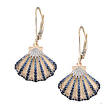 14K 2/TONE  SHELL PENDANT 