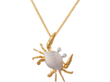 DIAMOND CRAB PENDANT NECKLACE