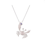 WHITE GOLD DIAMOND CRAB PENDANT