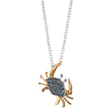 TWO TONE DIAMOND CRAB PENDANT