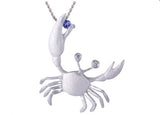 PRECIOUS SILVER 22MM CRAB PENDANT