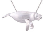 PRECIOUS SILVER SINGLE MANATEE PENDANT
