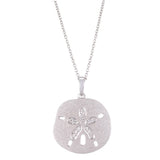 14K SAND DOLLAR PENDANT NECKLACE 